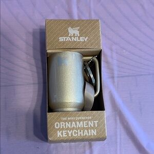 Mini Stanley- Gold Ornament Keychain